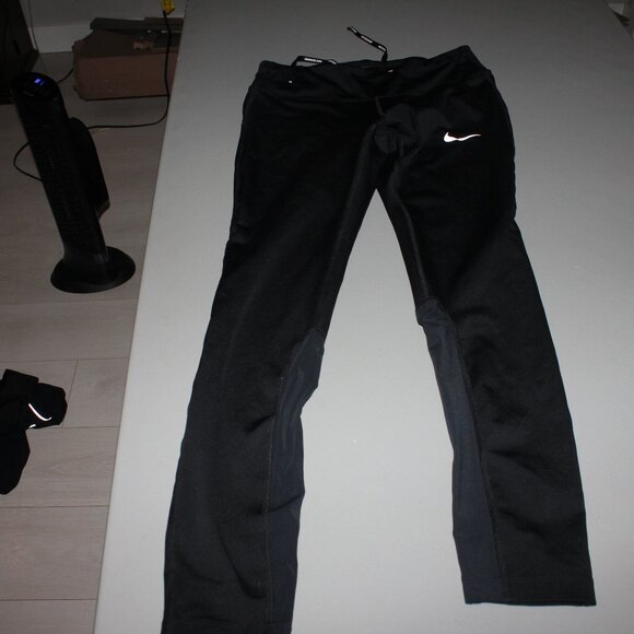 Black Nike Dri-Fit Running Pants Size Small - Picture 1 of 5